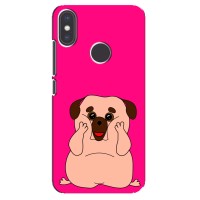 Чехол (ТПУ) Милые собачки для Xiaomi Mi A2 – Веселый Мопсик