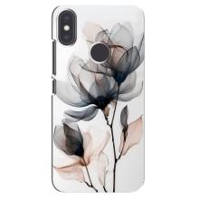 Чехол с цветочным принтом на Ксиаоми Ми Эй 2 – Цветы на белом