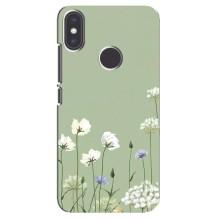 Чехол с цветочным принтом на Ксиаоми Ми Эй 2 – Цветы на зеленом