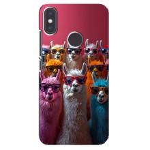 Чехол с принтом стильные животные для Ксиаоми Ми Эй 2 – Ламы в очках