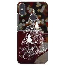 Рождественские Чехлы для Xiaomi Mi A2 (VPrint) (Елочка узорная)