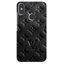 Текстурный Чехол Louis Vuitton для Редмі Ми А2 (Черный ЛВ)