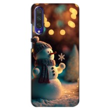 Чехлы на Новый Год Xiaomi Mi A3 (Снеговик праздничный)