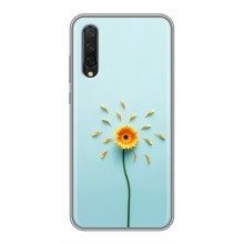 Чехлы с Цветами для Xiaomi Mi A3 (VPrint) (Желтый цветок)