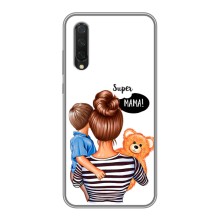 Чехол с печатью для Xiaomi Mi A3 - (Мама с ребенком) (AlphaPrint) – Мама с сыном