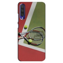 Чехлы с принтом Спортивная тематика для Xiaomi Mi A3 (Ракетки теннис)