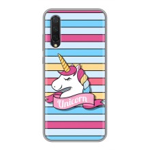 Чехол для Ксяоми Ми А3 - (Единорожки - Новинки) (AlphaPrint) (Unicorn)