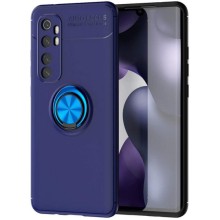 TPU чехол Deen ColorRing под магнитный держатель (opp) для Xiaomi Mi Note 10 Lite (Синий)