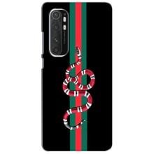 Чехлы Бренд GUCCI для Xiaomi Mi Note 10 Lite – Змей Гуччи