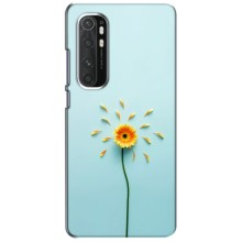 Чехлы с Цветами для Xiaomi Mi Note 10 Lite (VPrint) (Желтый цветок)