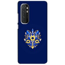 Чохли для Xiaomi Mi Note 10 Lite Укр. Символіка (AlphaPrint) (Квітковий Герб)