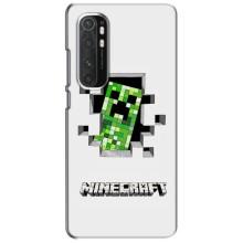 Чохол Майнкрафт на Xiaomi Mi Note 10 Lite (AlphaPrint) Minecraft (кріпер Майнкрафт)