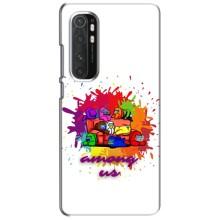 Чохли Амонг Ас для Xiaomi Mi Note 10 Lite (AlphaPrint) (Яскравий АмонгАс)