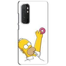 Чjхол з Сімпсонами для Xiaomi Mi Note 10 Lite (VPrint) (Гомер з пончиком)