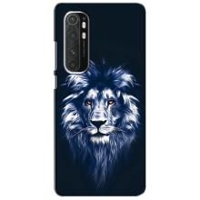 Чохол з картинкою ЛЕВ для Xiaomi Mi Note 10 Lite (VPrint) (Синій Лев)