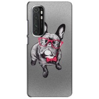 Чехол (ТПУ) Милые собачки для Xiaomi Mi Note 10 Lite – Бульдог в очках