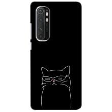 Чохол з малюнком кіт на Xiaomi Mi Note 10 Lite (Байдужий кіт)