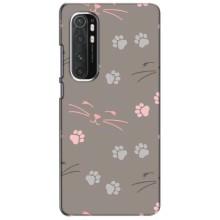 Чохол з малюнком кіт на Xiaomi Mi Note 10 Lite (Лапи і вуса)