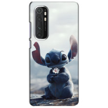 Чехол с рисунком Стич для Xiaomi Mi Note 10 Lite – Стич с цветочком