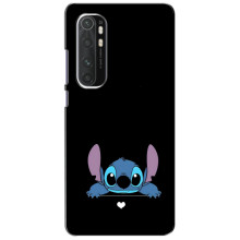 Чехол с принтом Стич на Xiaomi Mi Note 10 Lite (Стич на черном)