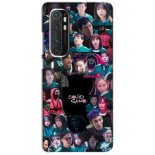 Чохол Гра в кальмара для Xiaomi Mi Note 10 Lite – Колаж гра кальмара