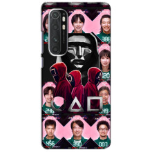 Чохол Гра в кальмара для Xiaomi Mi Note 10 Lite – Персонажі гри кальмара