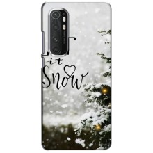 Новогодние, Праздничные Чехлы для Xiaomi Mi Note 10 Lite - 2024 год (Let it snow)