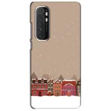 Новорічні, Святкові Чохли для Xiaomi Mi Note 10 Lite - 2024 год (Зимове місто)
