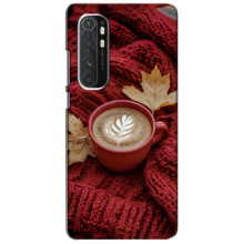 Чехол с уникальным дизайном «Осень с кофе» для Xiaomi Mi Note 10 Lite – Кофе на пледе