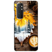 Чехол с уникальным дизайном «Осень с кофе» для Xiaomi Mi Note 10 Lite – Осенне-зимнее кофе
