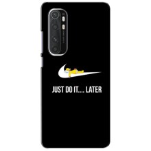 Силиконовый Чехол на Xiaomi Mi Note 10 Lite с картинкой Nike – Later
