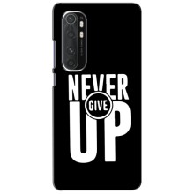 Силиконовый Чехол на Xiaomi Mi Note 10 Lite с картинкой Nike (Never Give UP)