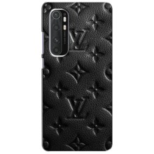 Текстурный Чехол Louis Vuitton для Сяоми Нот 10 Лайт – Черный ЛВ