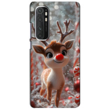 Яркий чехол для Xiaomi Mi Note 10 Lite с Зимними Оленятами