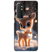 Яркий чехол для Xiaomi Mi Note 10 Lite с Зимними Оленятами – Оленёнок
