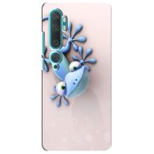 Чехлы с изображением разных животных для Xiaomi Mi Note 10 (Геккон)