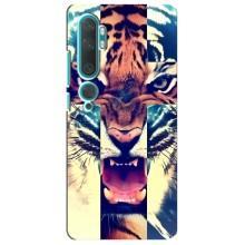 Чехлы с изображением разных животных для Xiaomi Mi Note 10 (Яркий Тигр)