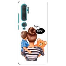 Чехол с печатью для Xiaomi Mi Note 10 - (Мама с ребенком) (AlphaPrint)