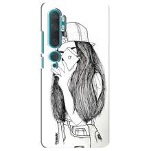 Чехол с печатью для Xiaomi Mi Note 10 - (Мода) (AlphaPrint) (Фото девочки)