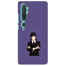 Чохли Венсдей на Xiaomi Mi Note 10 Уенсдей (AlphaPrint) (Венздей у чорному)