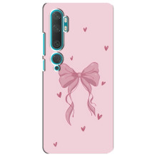 Чехол банты для Xiaomi Mi Note 10 – Бант на розовом
