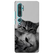 Чехол с рисунком кот на Xiaomi Mi Note 10 – Пара котов