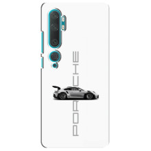 Чехол с авто Порше для Xiaomi Mi Note 10 – белый Порше