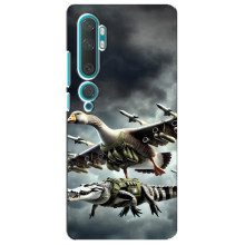 Чехол с мемами тралалело тралала для Xiaomi Mi Note 10 – Гусини и крокодило