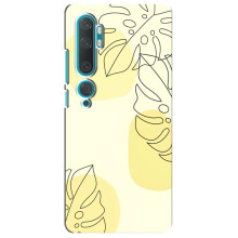 Силконовий чохол з принтом в квітах на Xiaomi Mi Note 10