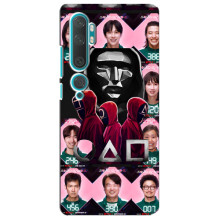 Чохол Гра в кальмара для Xiaomi Mi Note 10 – Персонажі гри кальмара