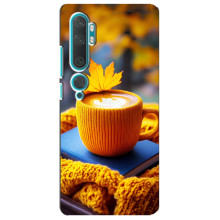 Чохол з унікальним дизайном 'Осінь з кавою' для Xiaomi Mi Note 10 – Кава з жовтим