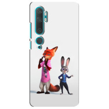 Силиконовый чехол с принтом Зоотрополіс для Xiaomi Mi Note 10 – Джуди и Ник
