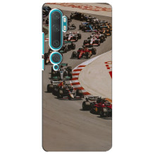 Чехол с прнтом Формула 1 на Xiaomi Mi Note 10 – Боліди на трасі