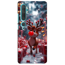Яскравий чохол для Xiaomi Mi Note 10 з Зимові Оленята (Олень серед подарунків)